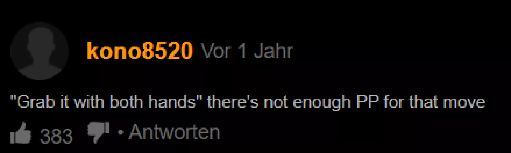 Probably the most relateable comment i ever saw.