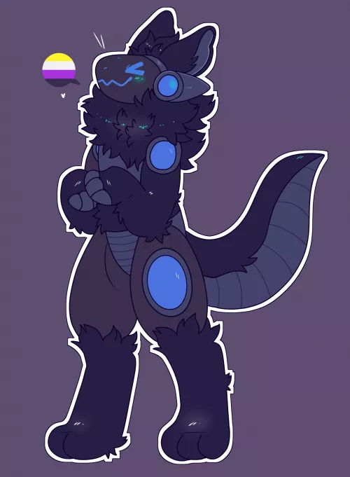 prowotogen!!!! <commissioned by flavius, art by me @spookyfoxinc on twitter>