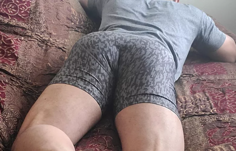 Pull these down with your teeth and then...