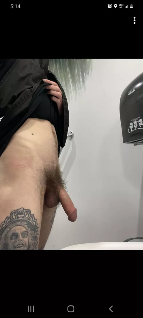Quick pic in bathrooms at work Quick pic in bathrooms at work