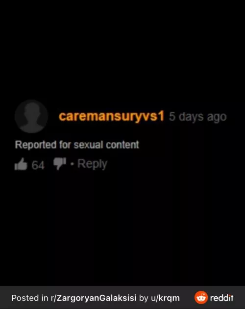 Reported for sexual content