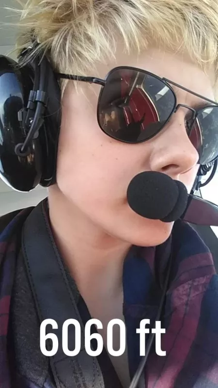 Requesting permission to land, over