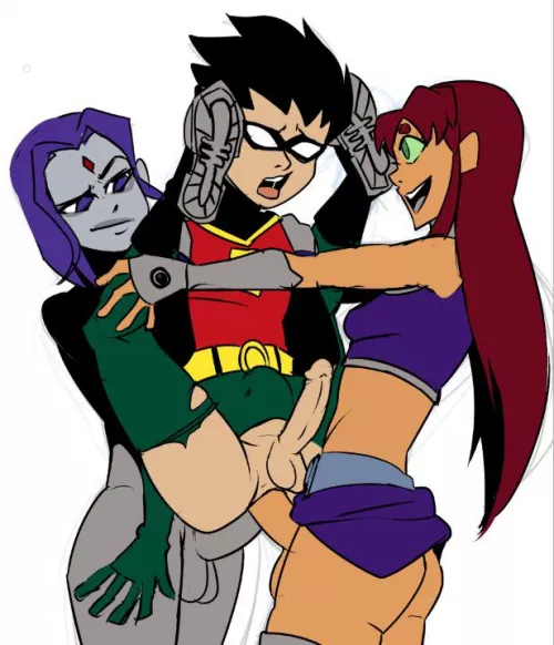 Robin getting double teamed is a vibe (rainbow-flyer)