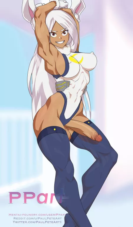 Rumi Usagiyama posing (ppart) [My Hero Academia]