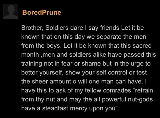 Sauce is Cum shower after no nut November