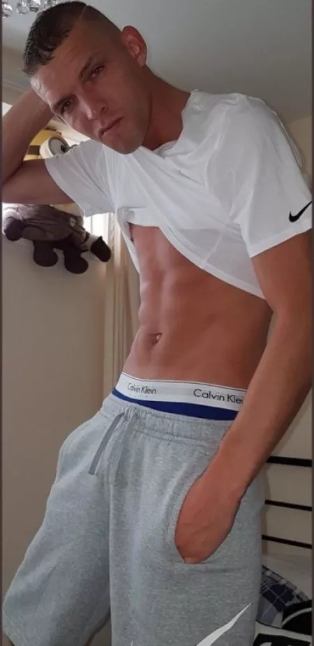 “Scally lad showing his bod” ...