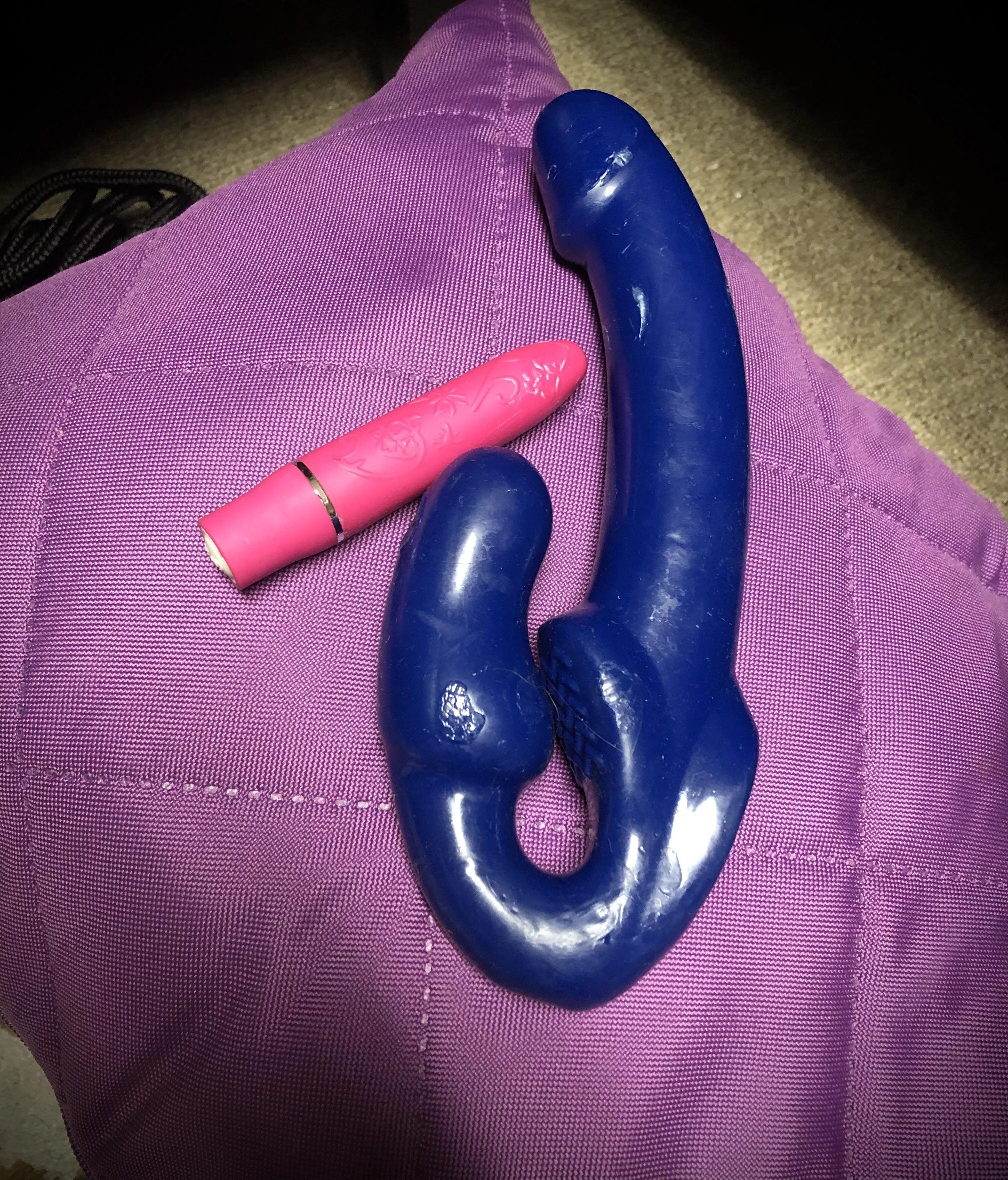 Selling these very well used bad boys for only $40 shipped💜😈 taste the hundreds of orgasms they’ve given me over the years🤤 Kik: ellababyxx3 💜 [toy]