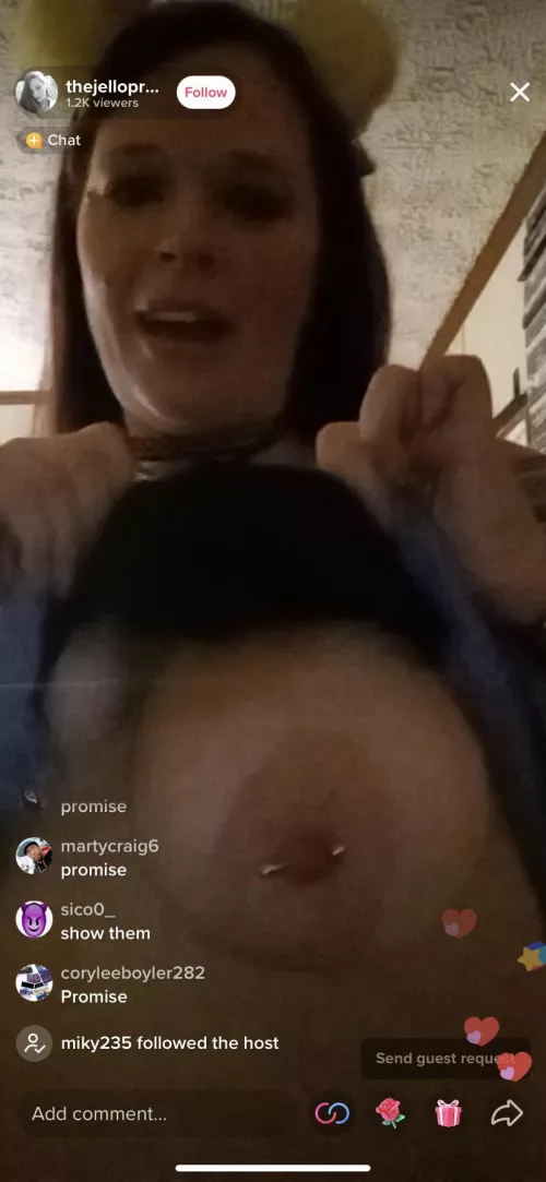 She’s streaming now