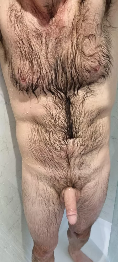 shower time care to join me washing this furry chest ?