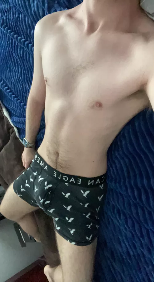 Showing off my boxers for you 😈