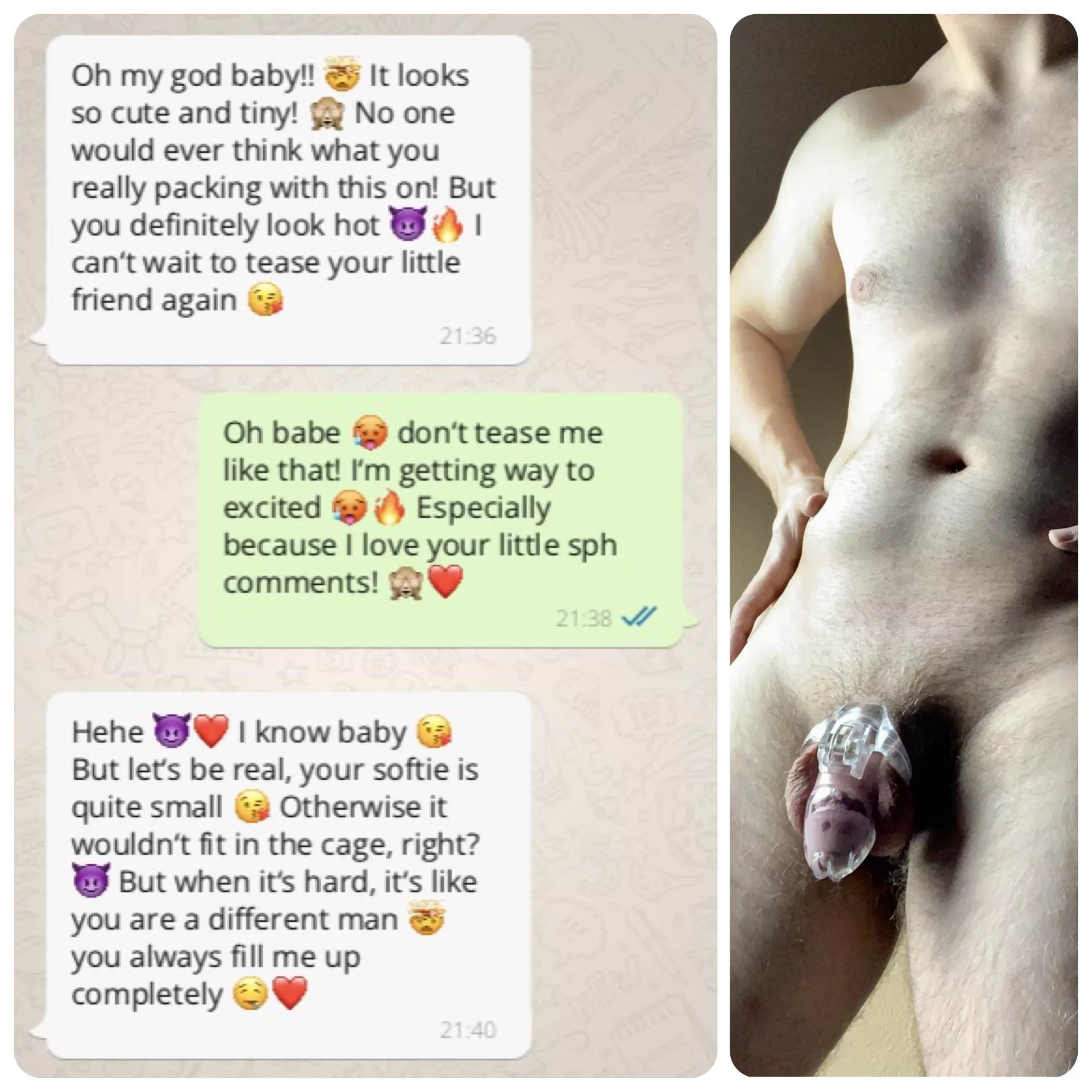Since I told my girlfriend I‘m into chastity, things changed drastically! She loves her new dominant role, and even started getting into sph! I‘m in chastity heaven! With this progress, do you think she might even cuck me at some point? Since I told my girlfriend I‘m into chastity, things changed drastically! She loves her new dominant role, and even started getting into sph! I‘m in chastity heaven! With this progress, do you think she might even cuck me at some point?