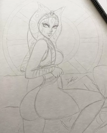 So let‘s start a new pose 😄🍑 My OC Niisha is getting confortable in a spaceship. ( darko_tattoo )