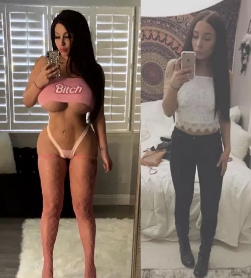 ��??So porud of my transformation over the years I love being a bimbo (OC)