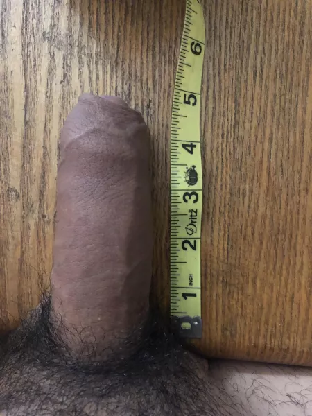 Soft with foreskin on measurement