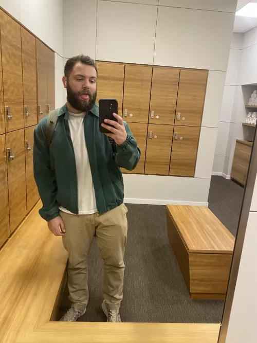 sometimes i am fully dressed in locker rooms