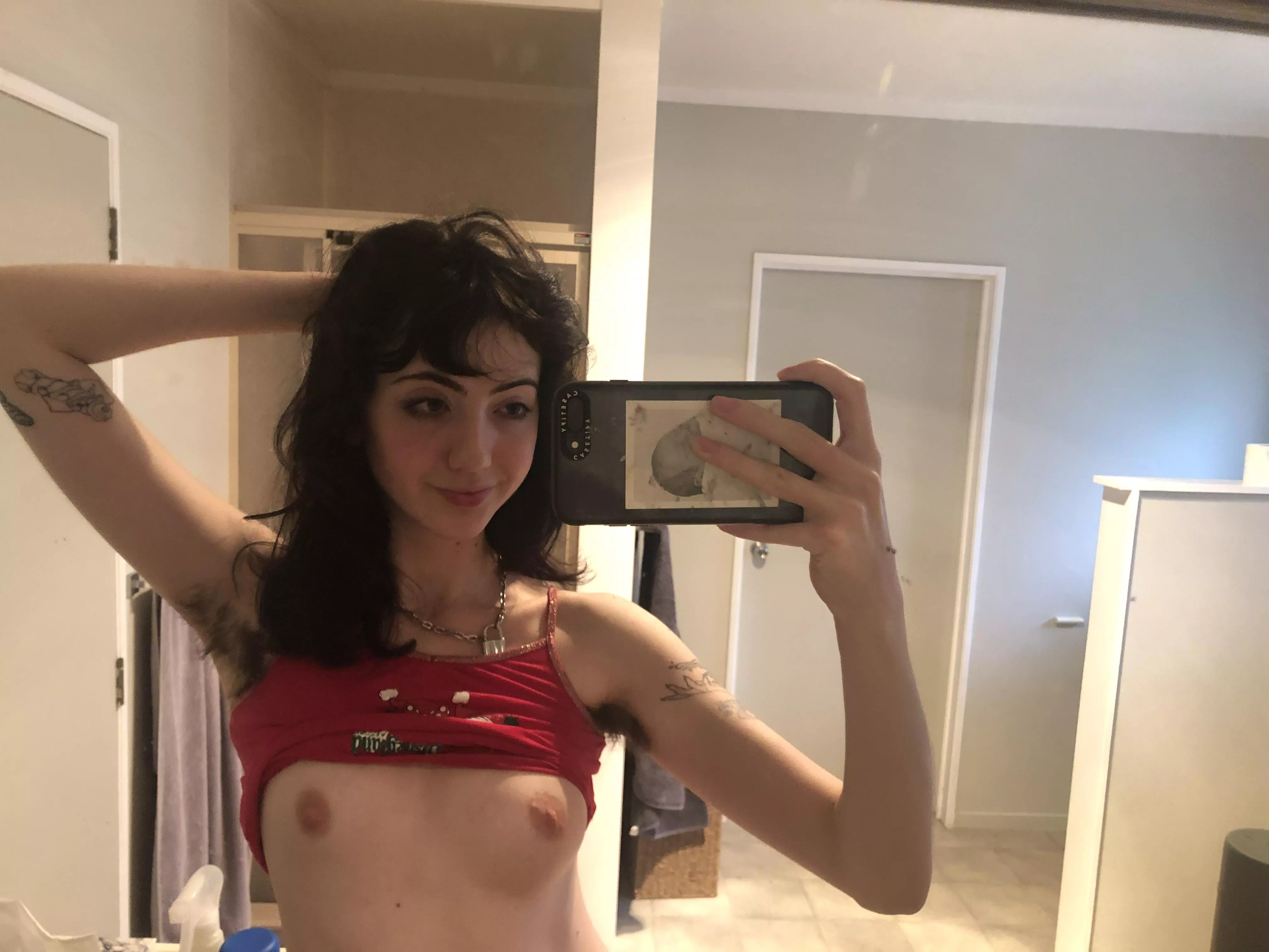 Sometimes I feel like my armpit hair is a little… too much, but u guys make me feel like the sexiest woman alive with it so for that I thank u all, u all so damn sweet and supportive Sometimes I feel like my armpit hair is a little… too much, but u guys make me feel like the sexiest woman alive with it so for that I thank u all, u all so damn sweet and supportive