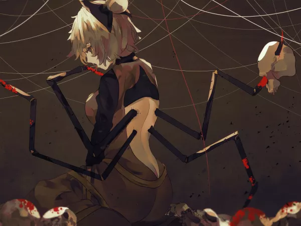 Spidergirl after a meal (Naufeldreamer)