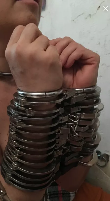 Stacking some handcuffs and my eternity shackles. Stacking some handcuffs and my eternity shackles.
