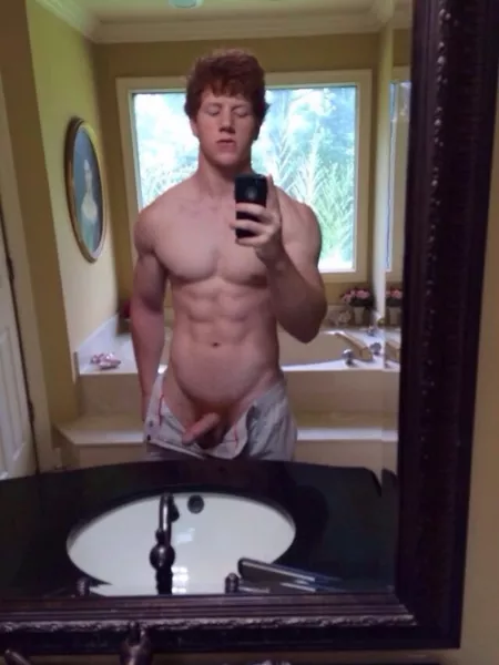 Standing in the mirror