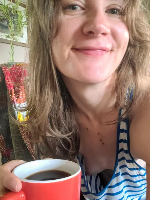 Steaming cup of coffee, leftover birthday cupcake, and my weekend starts today. Happy Friday cgw!