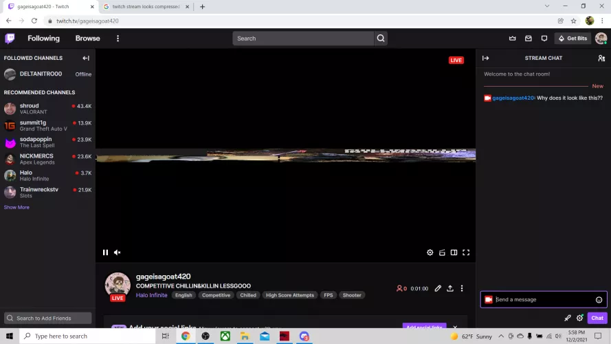 Streaming with obs and restream.io stream looks like this? Tf did i do??