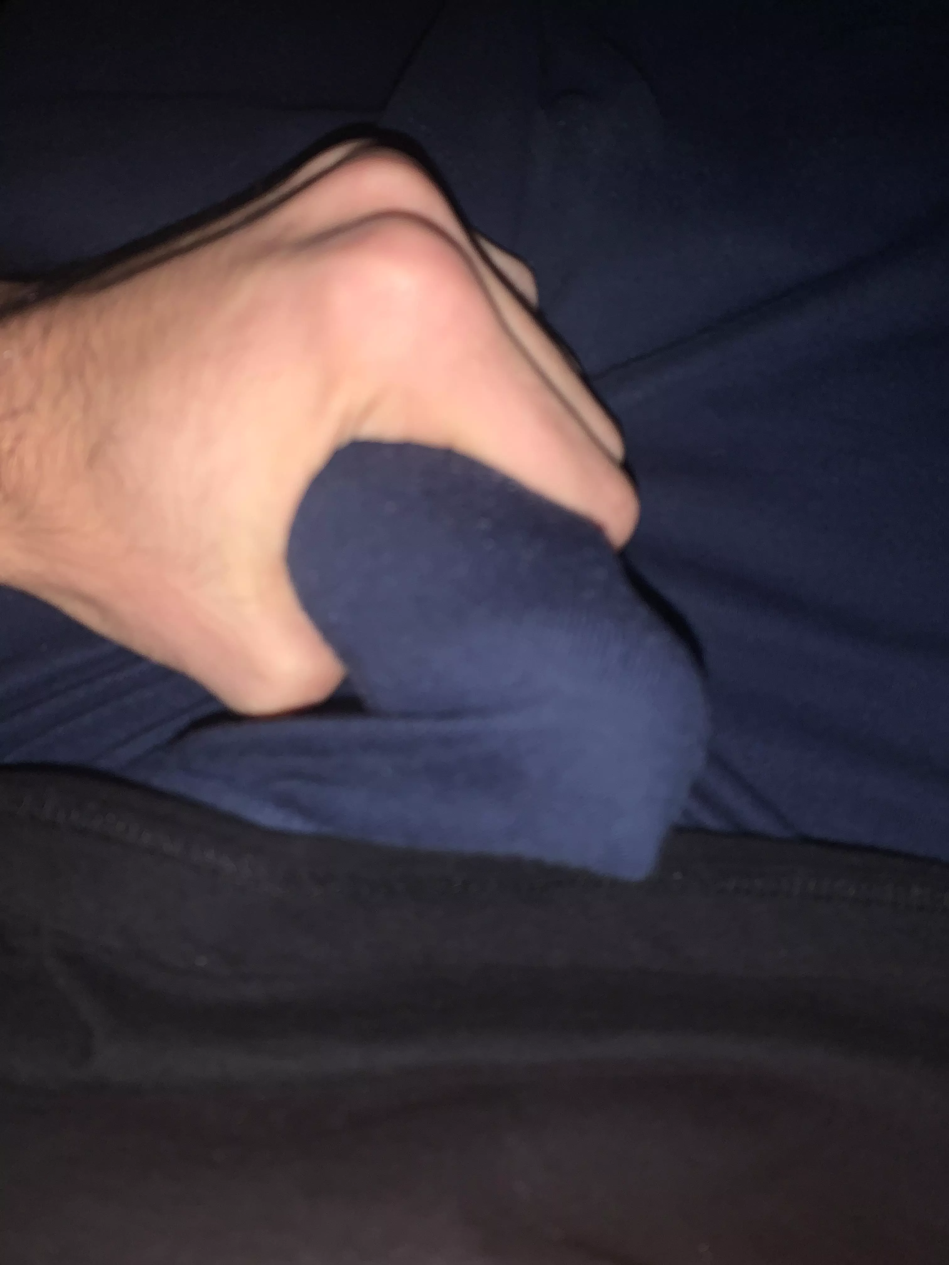 stroking it