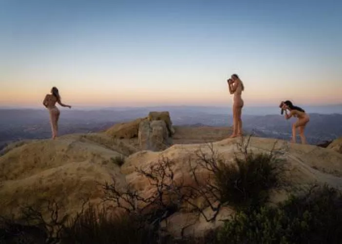 Sunset photo shoot with my friends Steph and Jules 📸