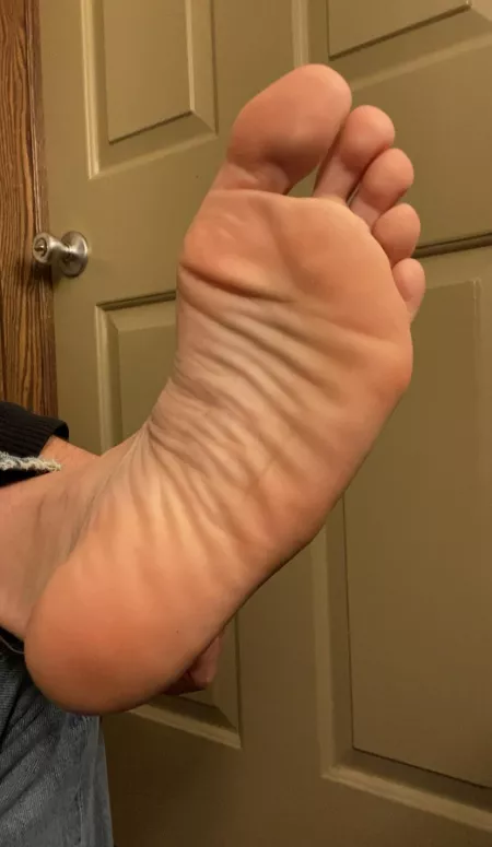 Sweaty sole after a long day of work