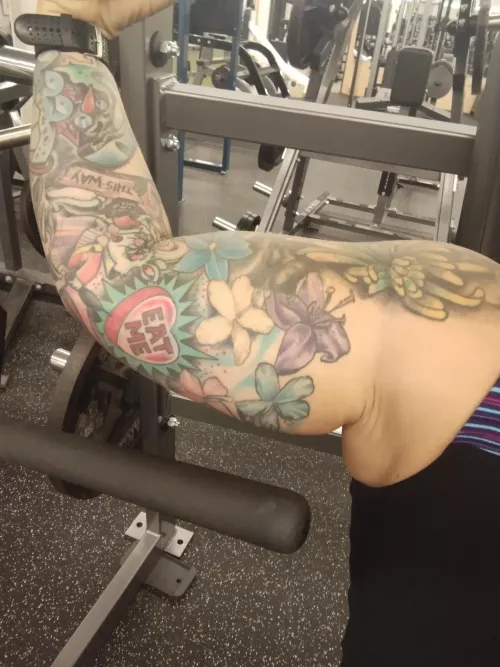 Sweaty workout. Eat me.