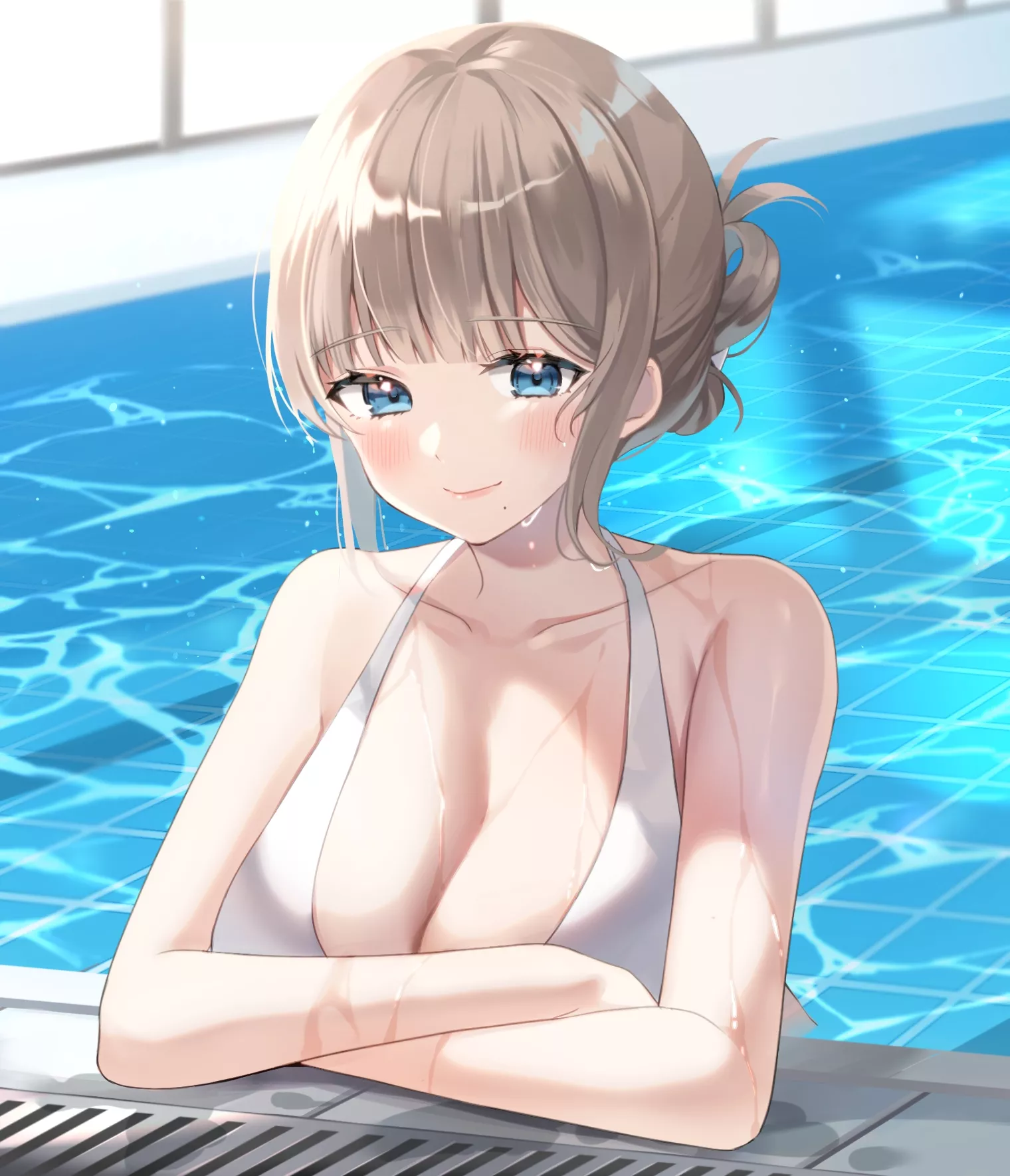 Swimming Laps at the Pool [Original]