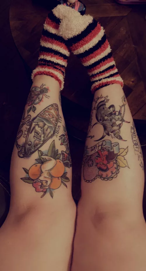 Tattoos and socked feet 💖