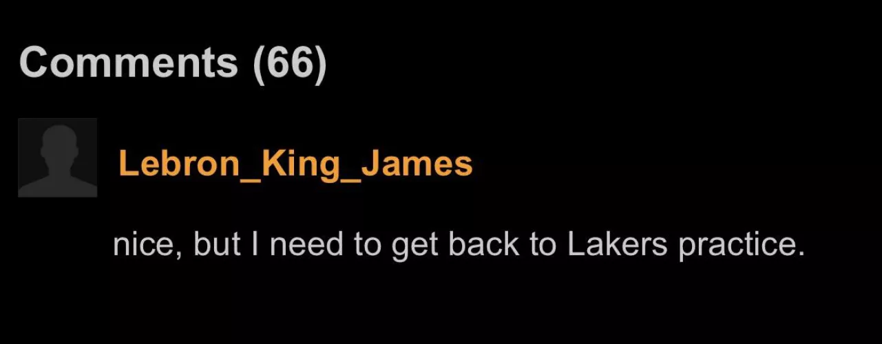 Thank you Lebron! Very cool!