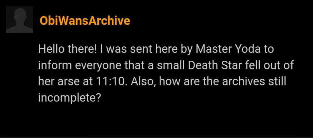 That's no moon