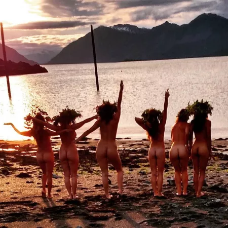 The Beach Party starts by sunset