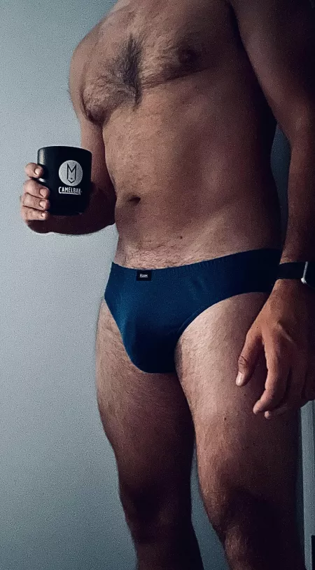 This cup has the logo of my favorite brewery, I am drinking coffee but thinking about beer…