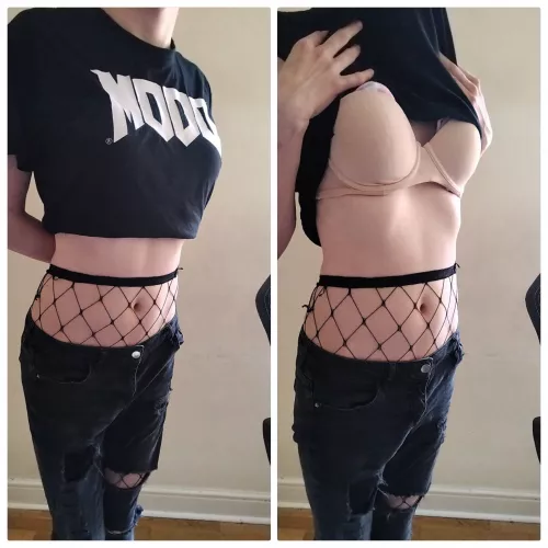 This sock filled bra really does make the text pop 😋