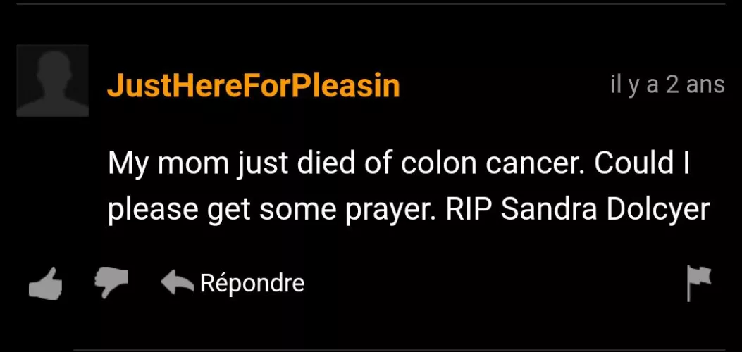Thoughts and prayers for Sandra
