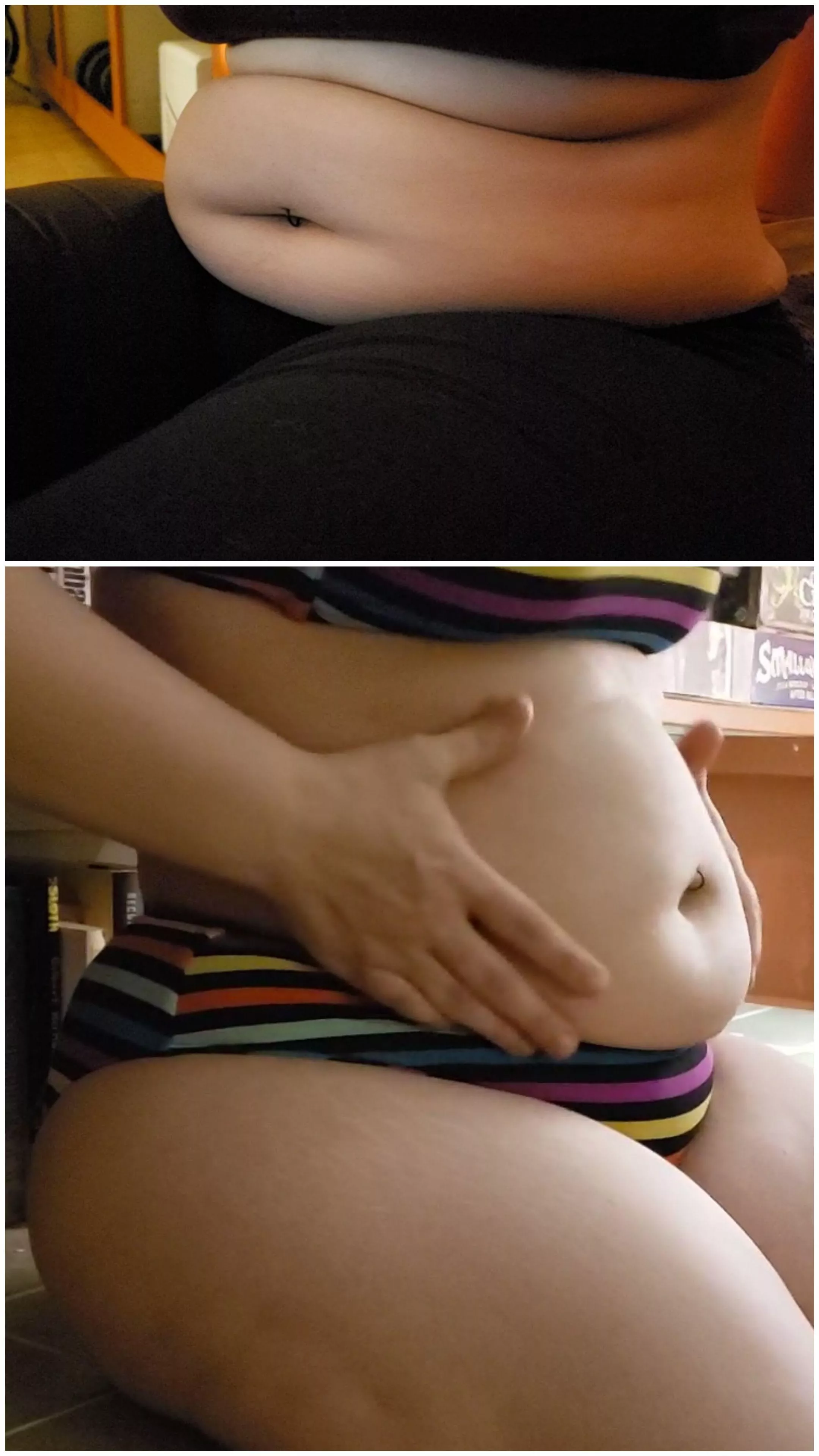 Tips for bigger belly? Almost everything goes to my ass. 🤣