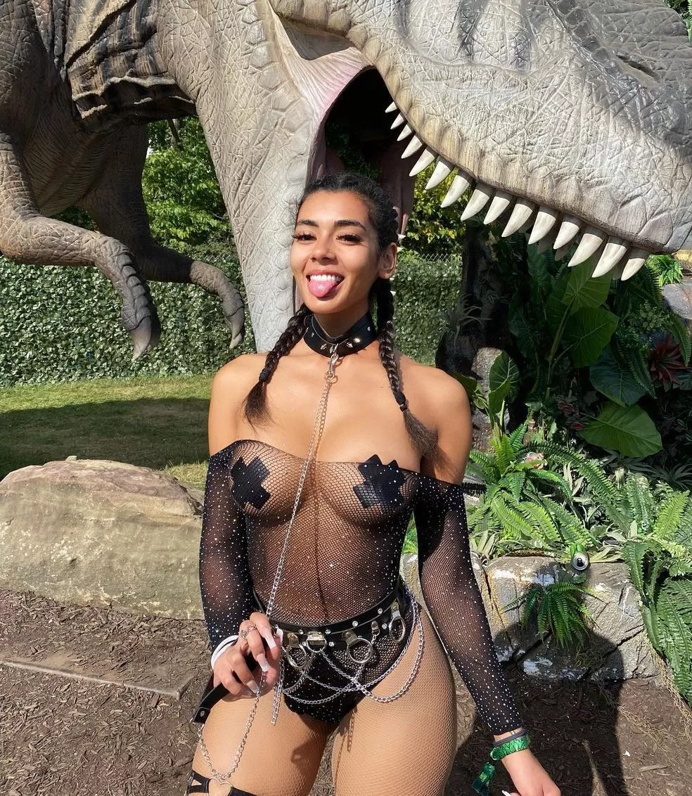 tongue out