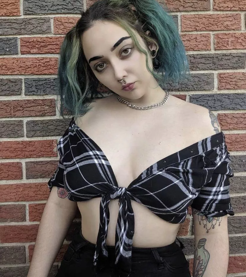 Treated myself to a photo shoot today 🥲 Your guys’ compliments and love for emo girls makes my heart soar.