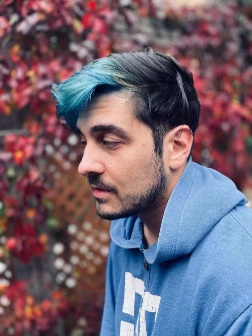 Trying blue, what do you think?