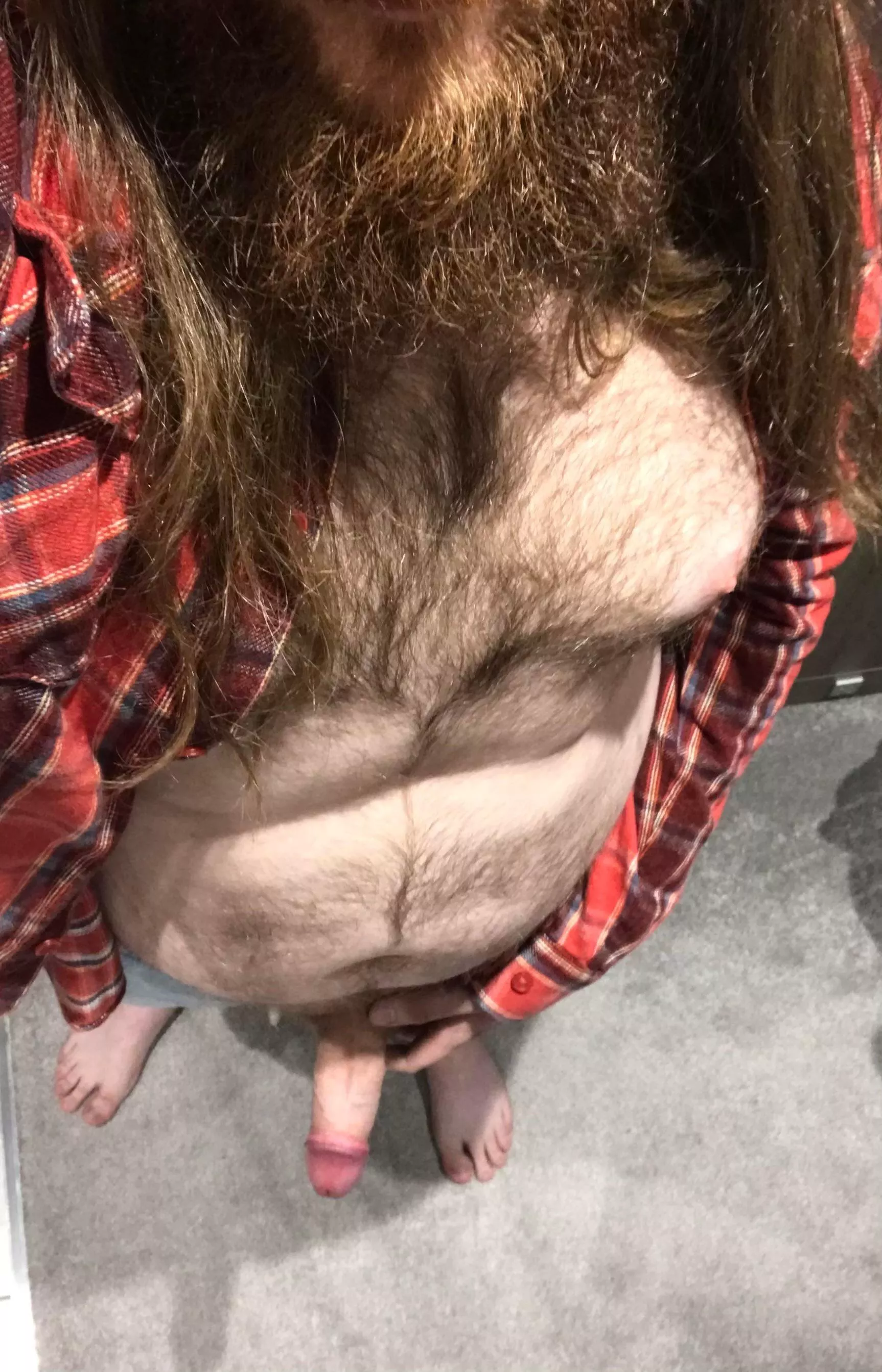 Trying out some different angles, hope you don’t mind a little bit of tummy with your beards and boners