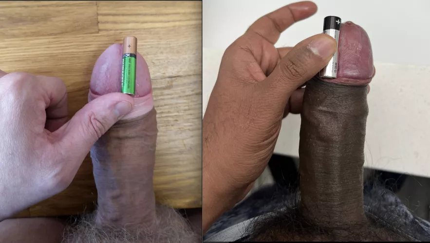 u/coldfeetbro made this comparison pic with mine, who won?