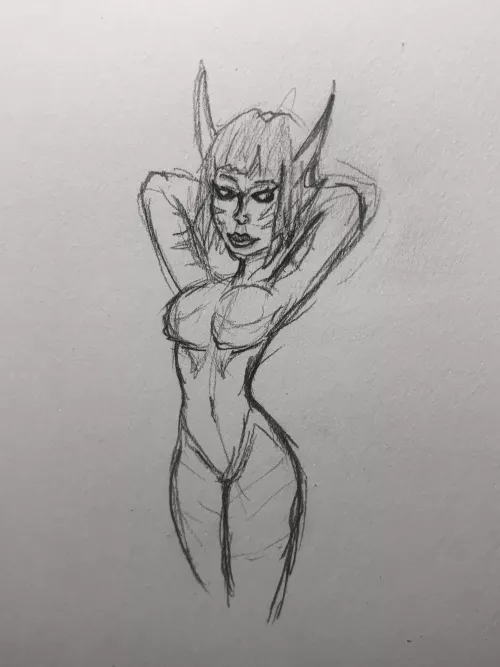 Very mediocre just wanted to draw the fish lady