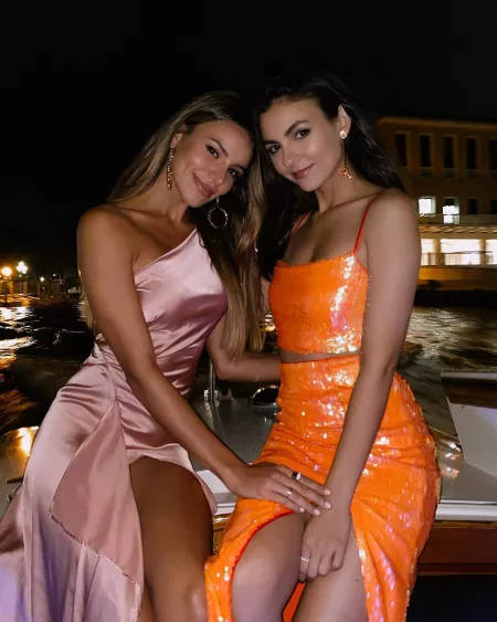 Victoria Justice with her sister Madison Grace