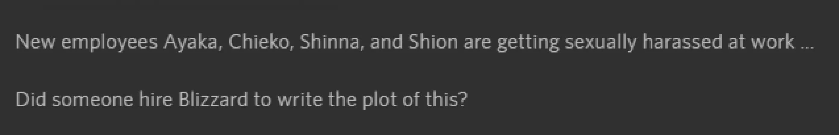 video description on a hanime video. its hilarious