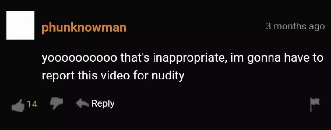 Way too inappropriate, what if a child saw that