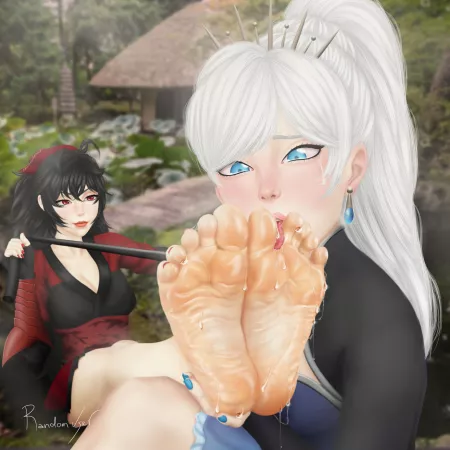 Weiss Licks Raven's Feet (RandomUser) [RWBY]