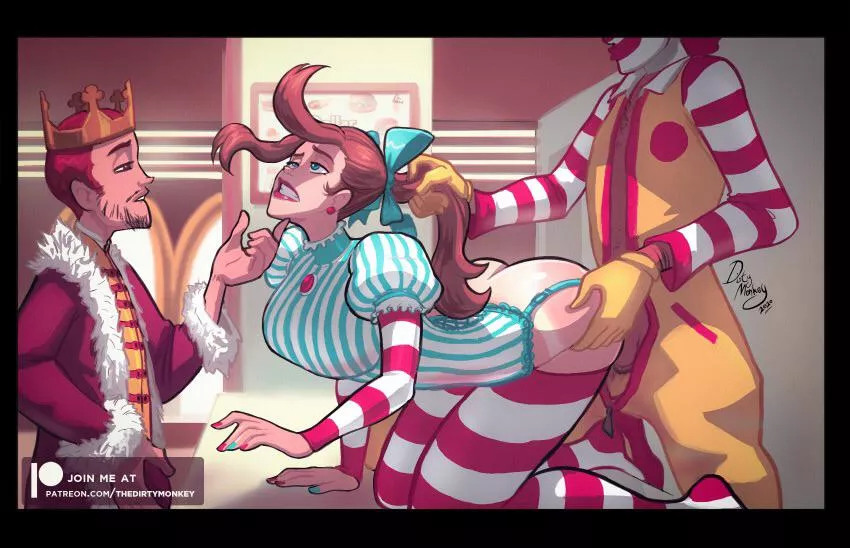 Wendy, Ronald McDonald & the Burger King (TheDirtyMonkey) [Wendy’s/McDonald’s/BurgerKing]