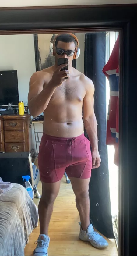 Went on my run today got a lot of stares with my new shorts